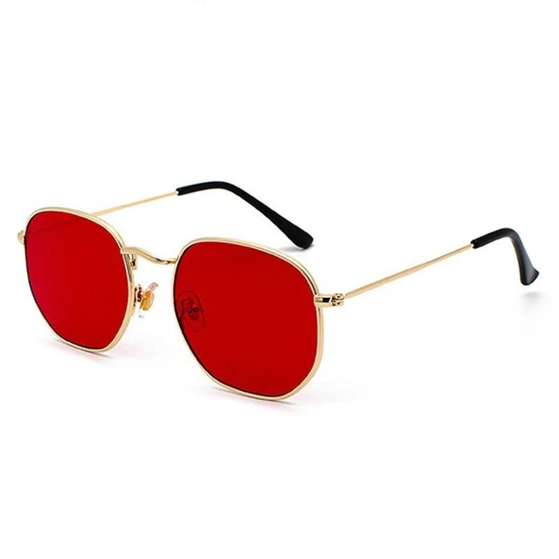 Retro Polygon Frame Sunglasses - Oreela