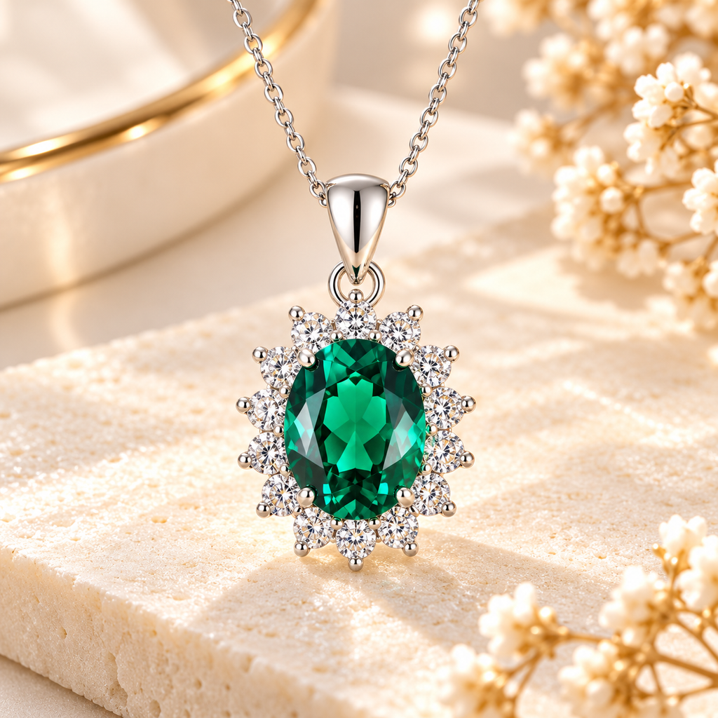 Elara Emerald Necklace