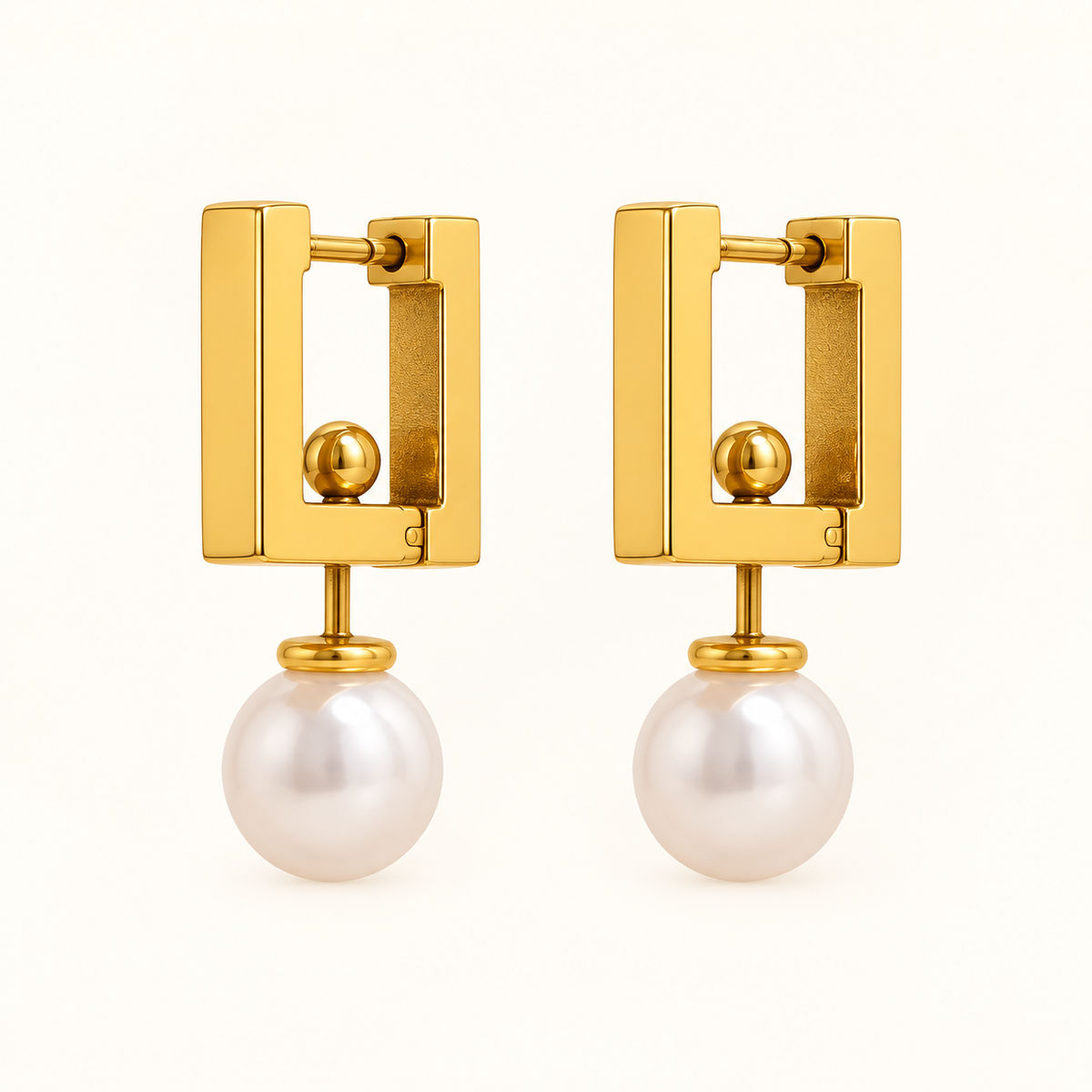 Luna Pearl Hoops