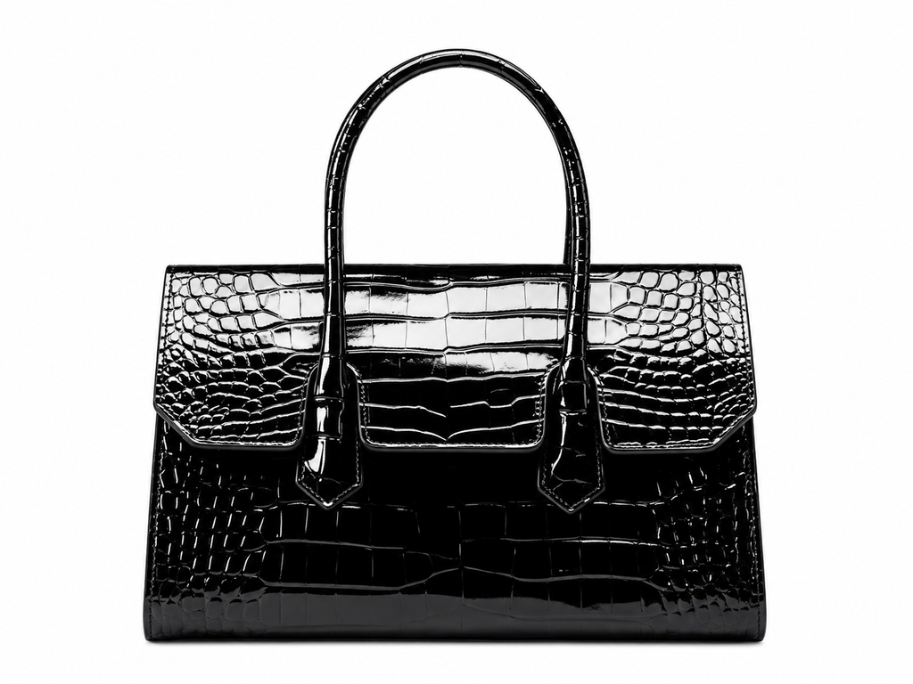 Prestige Croc-Effect Handbag