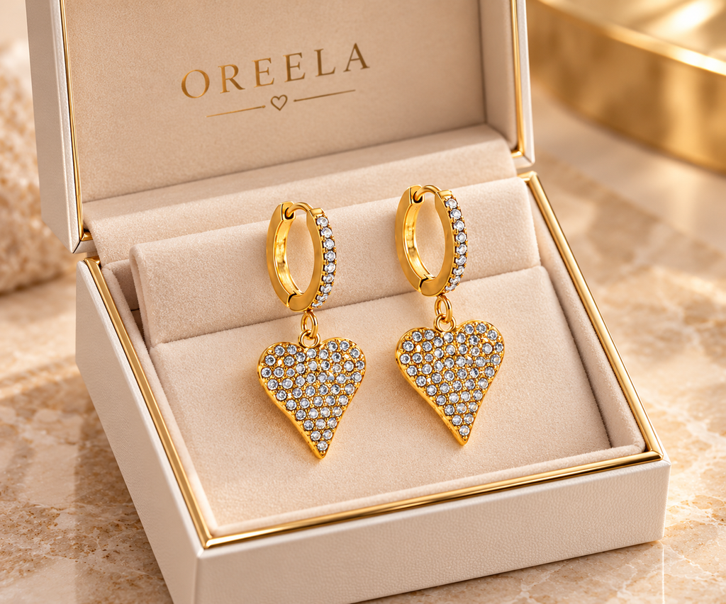 Love Drop Hoop Earrings