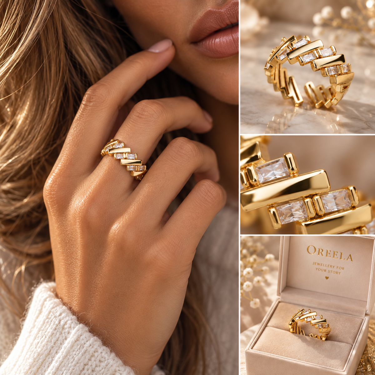Élan Gold Ring