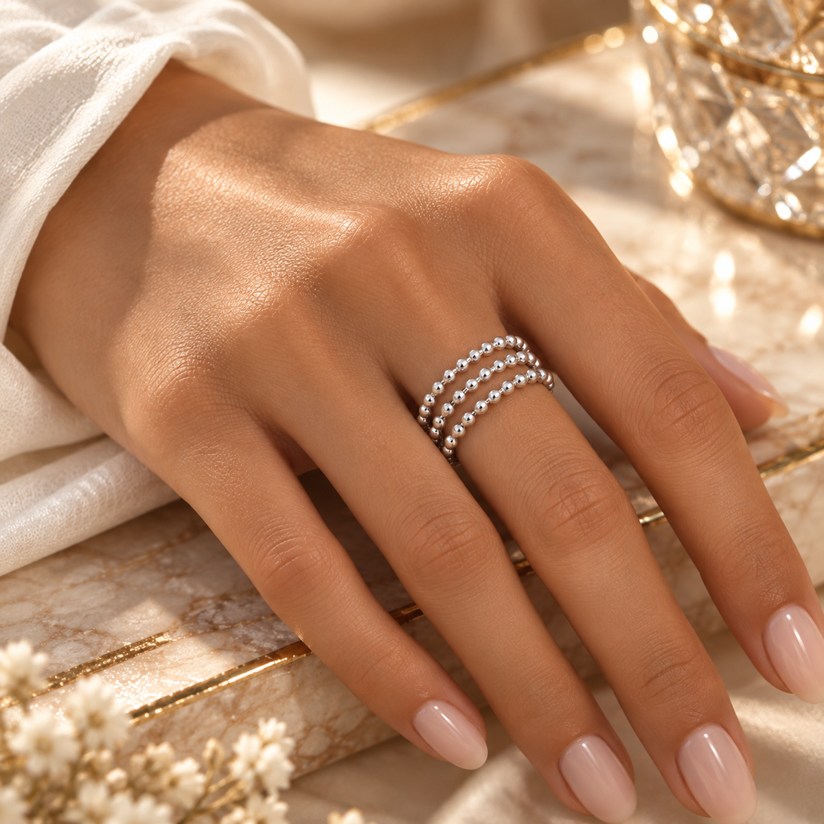 Eternal Beaded Ring