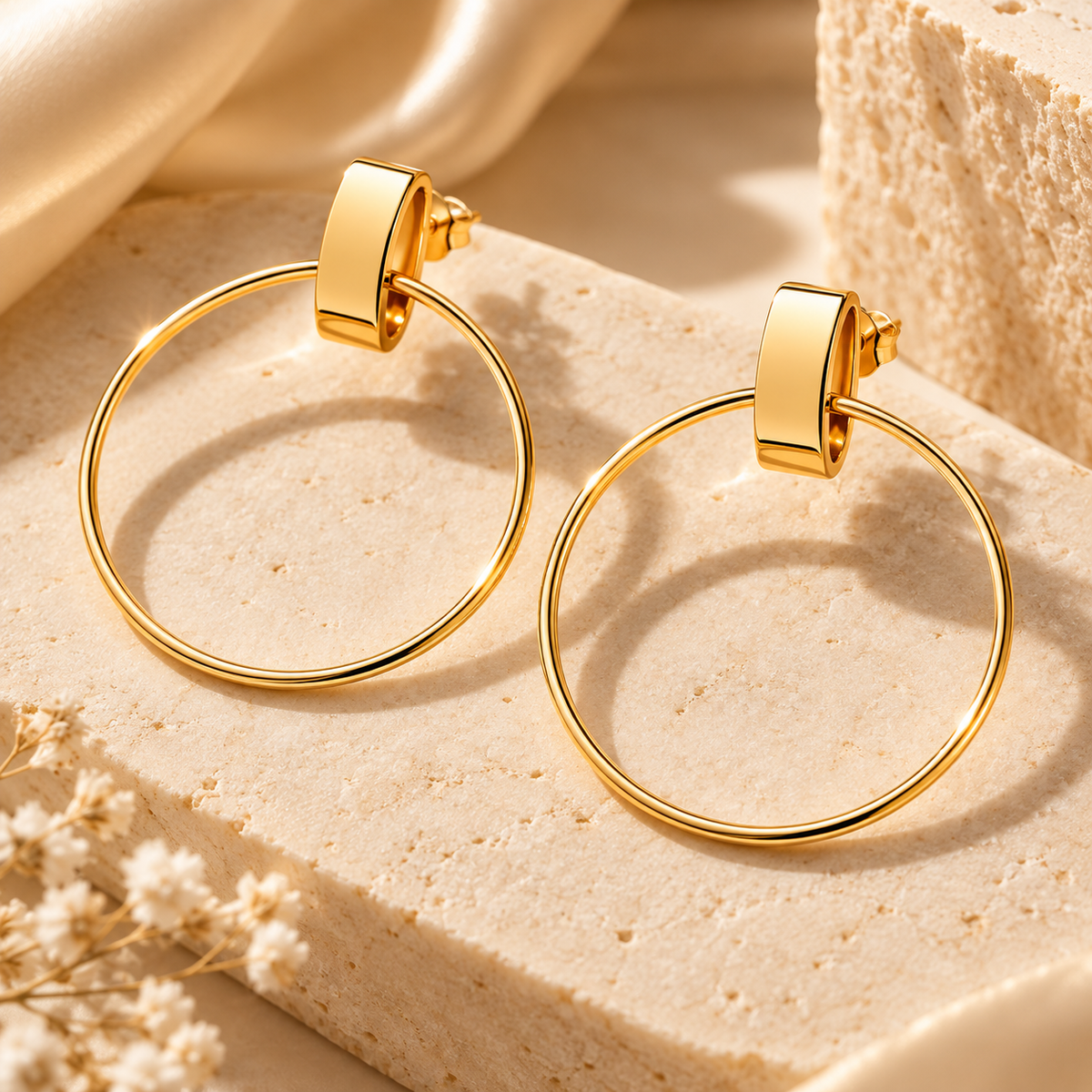 Valeria Golden Halo Earrings