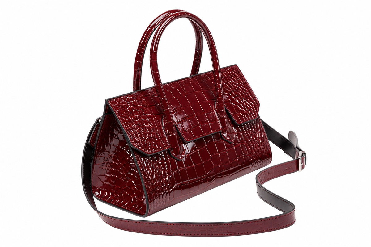 Prestige Croc-Effect Handbag