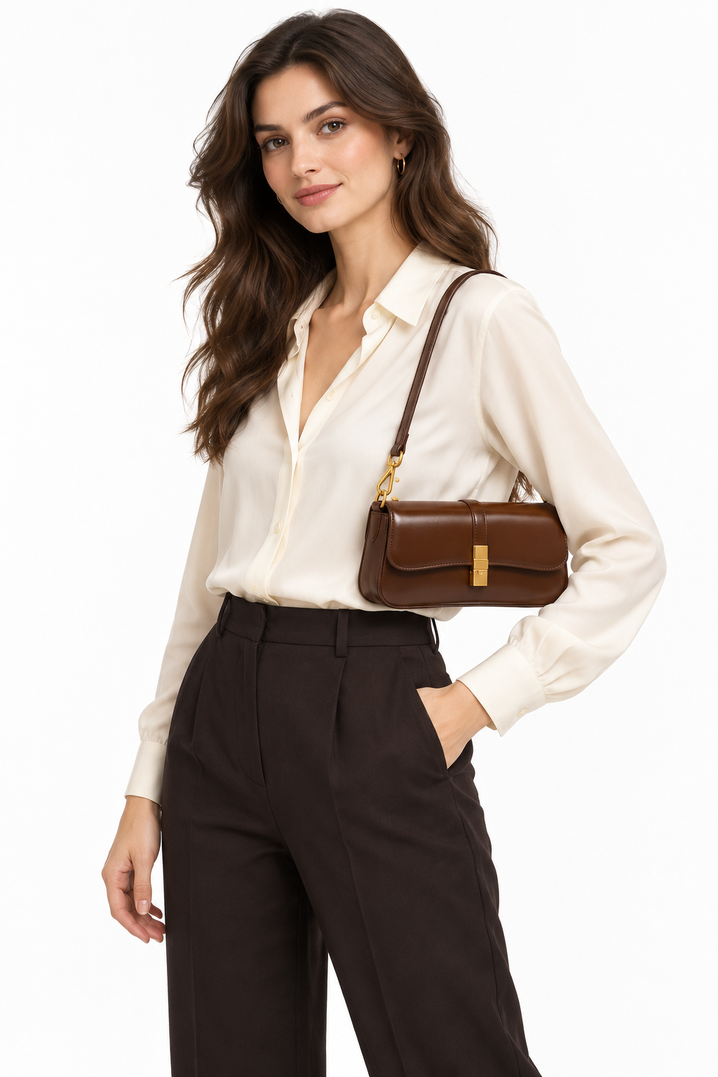 Granada Classic Leather Shoulder Bag