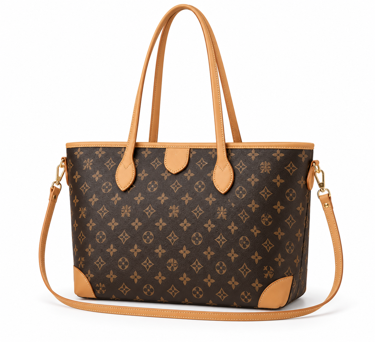 Signature Monogram Messenger Tote Bag