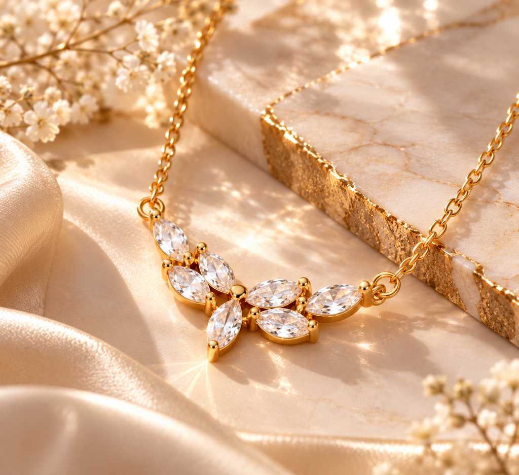 Aurelia Leaf Necklace
