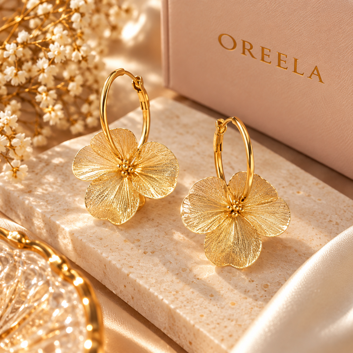 Golden Blossom Earrings