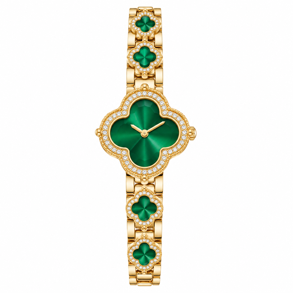Emerald Clover Luxury Women's Watch