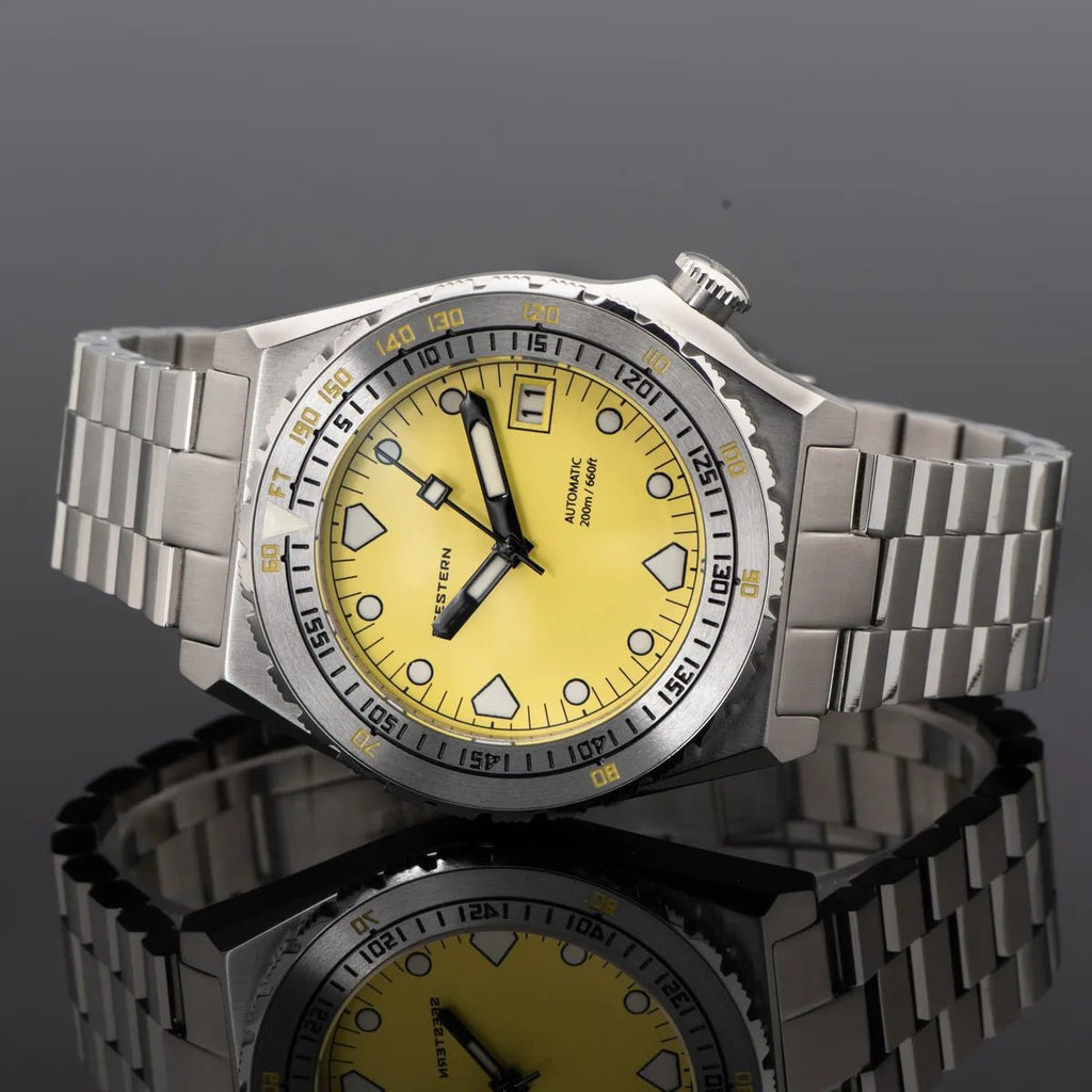 SEESTERN Men Watch Sapphire Luminous 200m Waterproof Bracelet Retro - Oreela