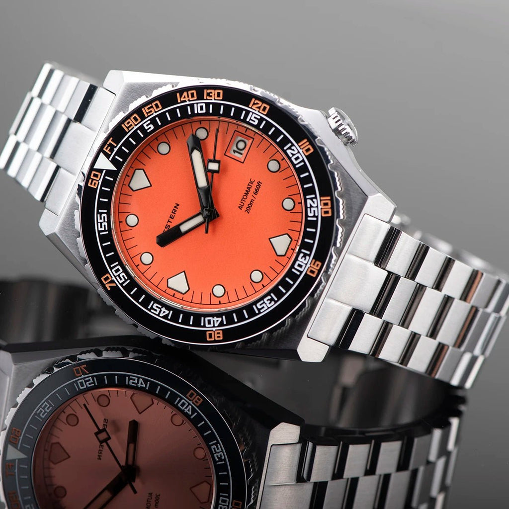 SEESTERN Men Watch Sapphire Luminous 200m Waterproof Bracelet Retro - Oreela