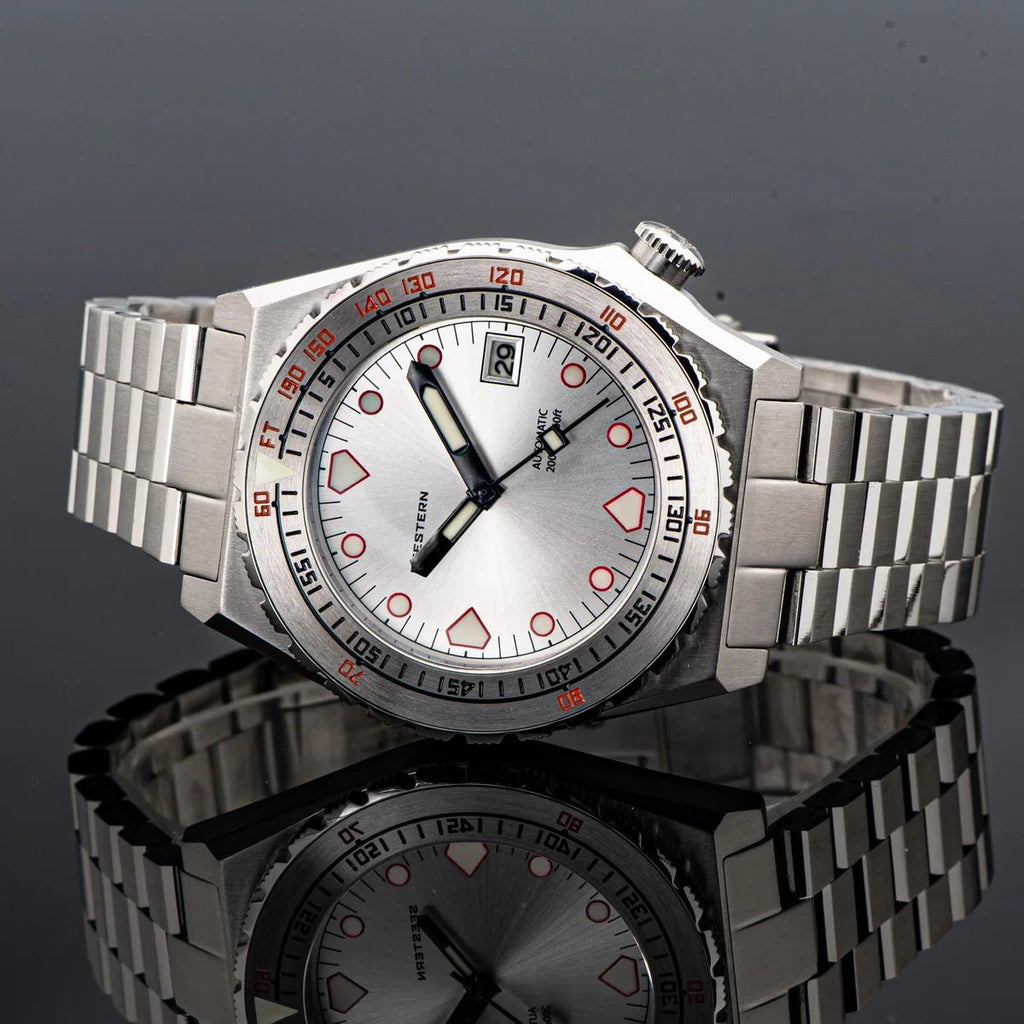 SEESTERN Men Watch Sapphire Luminous 200m Waterproof Bracelet Retro - Oreela