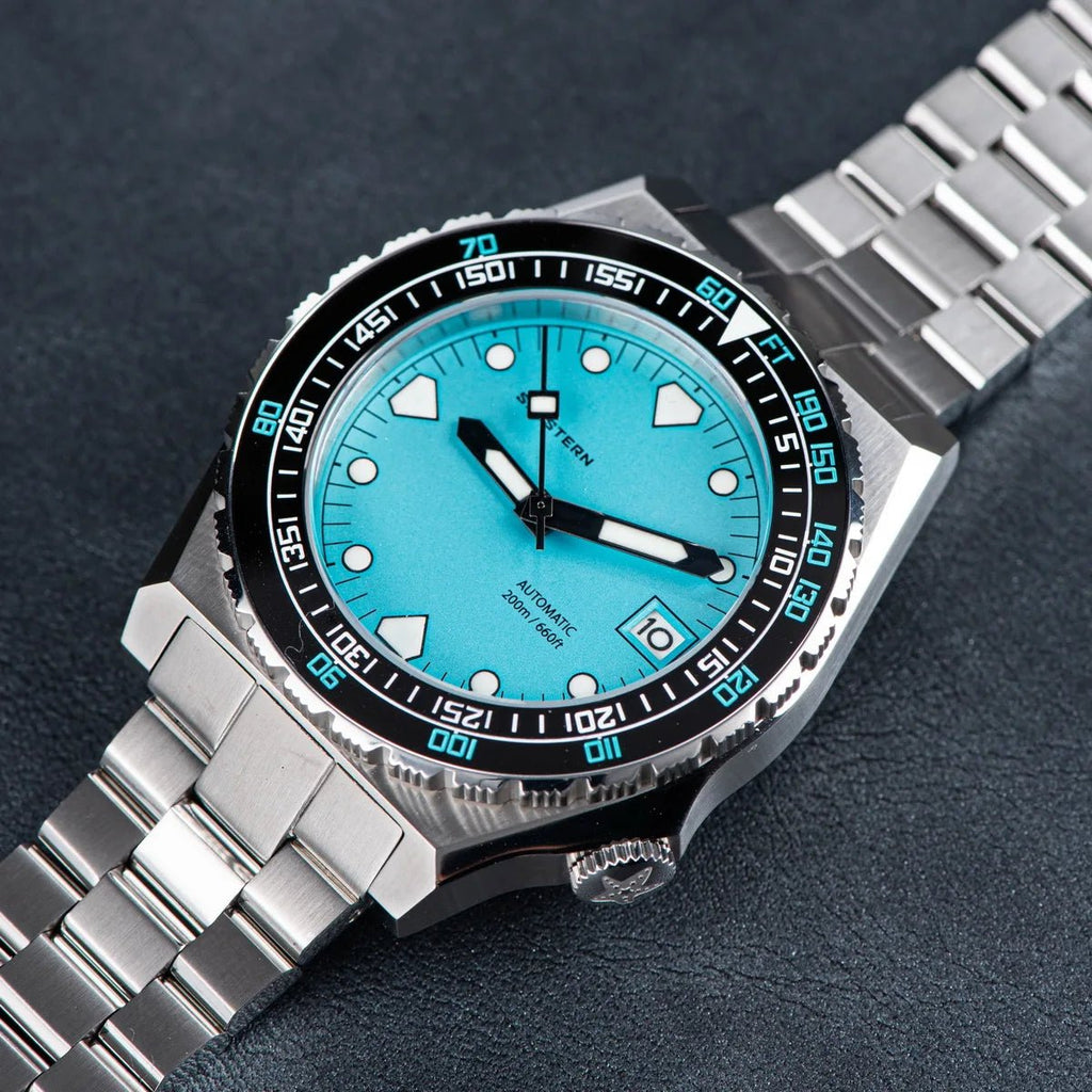 SEESTERN Men Watch Sapphire Luminous 200m Waterproof Bracelet Retro - Oreela