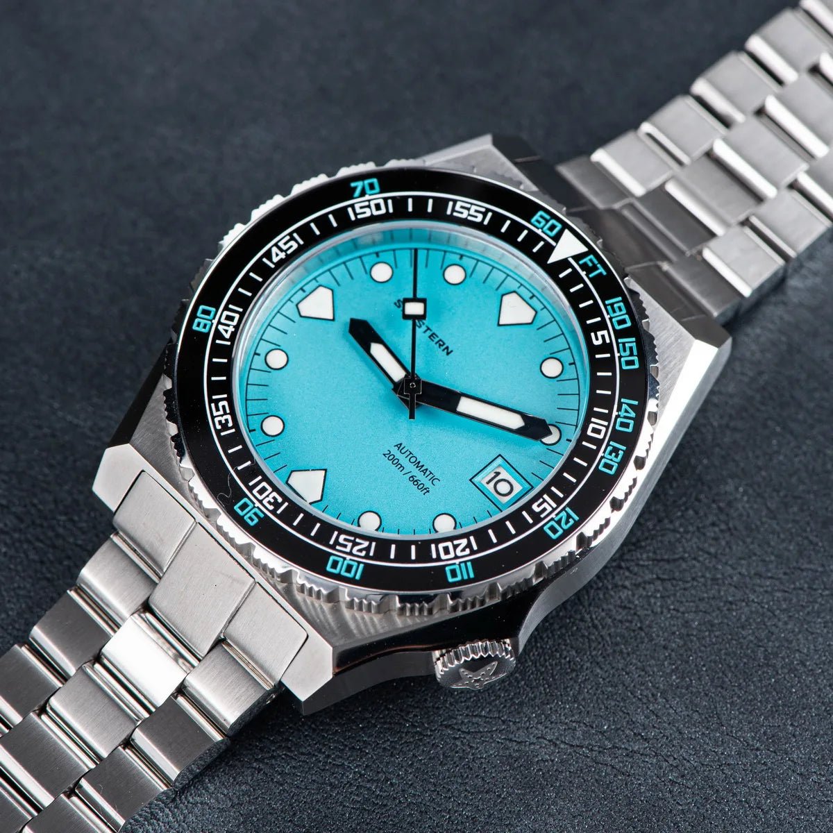 SEESTERN Men Watch Sapphire Luminous 200m Waterproof Bracelet Retro - Oreela