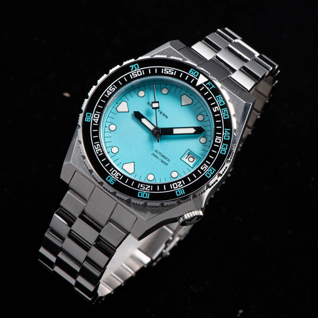 SEESTERN Men Watch Sapphire Luminous 200m Waterproof Bracelet Retro - Oreela