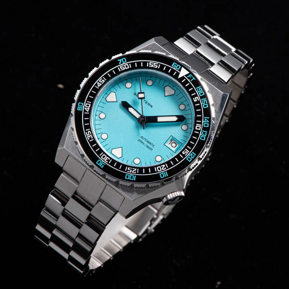 SEESTERN Men Watch Sapphire Luminous 200m Waterproof Bracelet Retro - Oreela