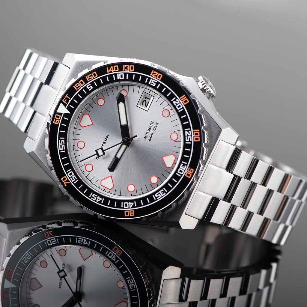 SEESTERN Men Watch Sapphire Luminous 200m Waterproof Bracelet Retro - Oreela