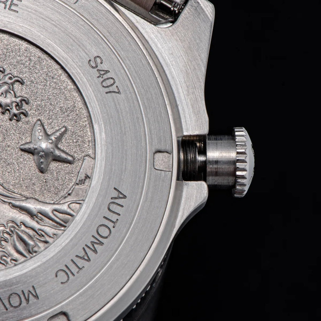 SEESTERN Men Watch Sapphire Luminous 200m Waterproof Bracelet Retro - Oreela