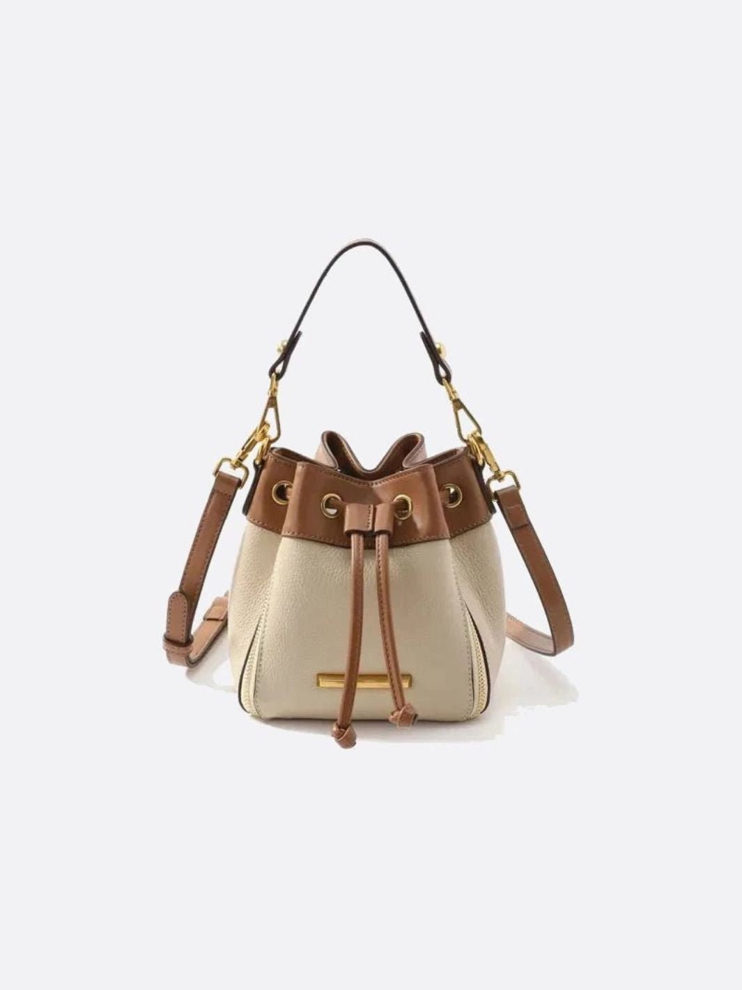 Small Leather Bucket Bag - Oreela