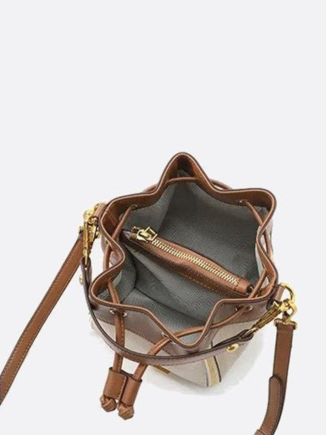 Small Leather Bucket Bag - Oreela