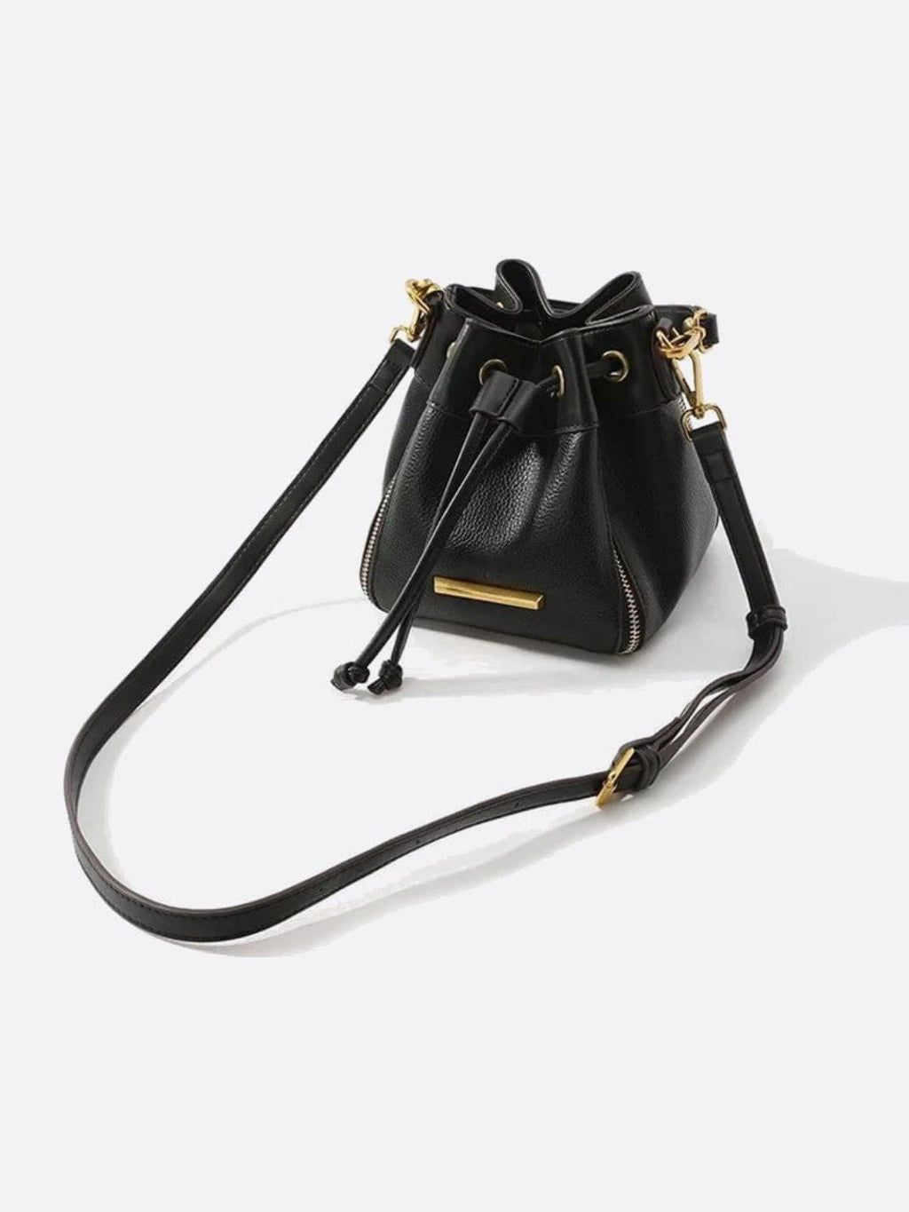 Small Leather Bucket Bag - Oreela