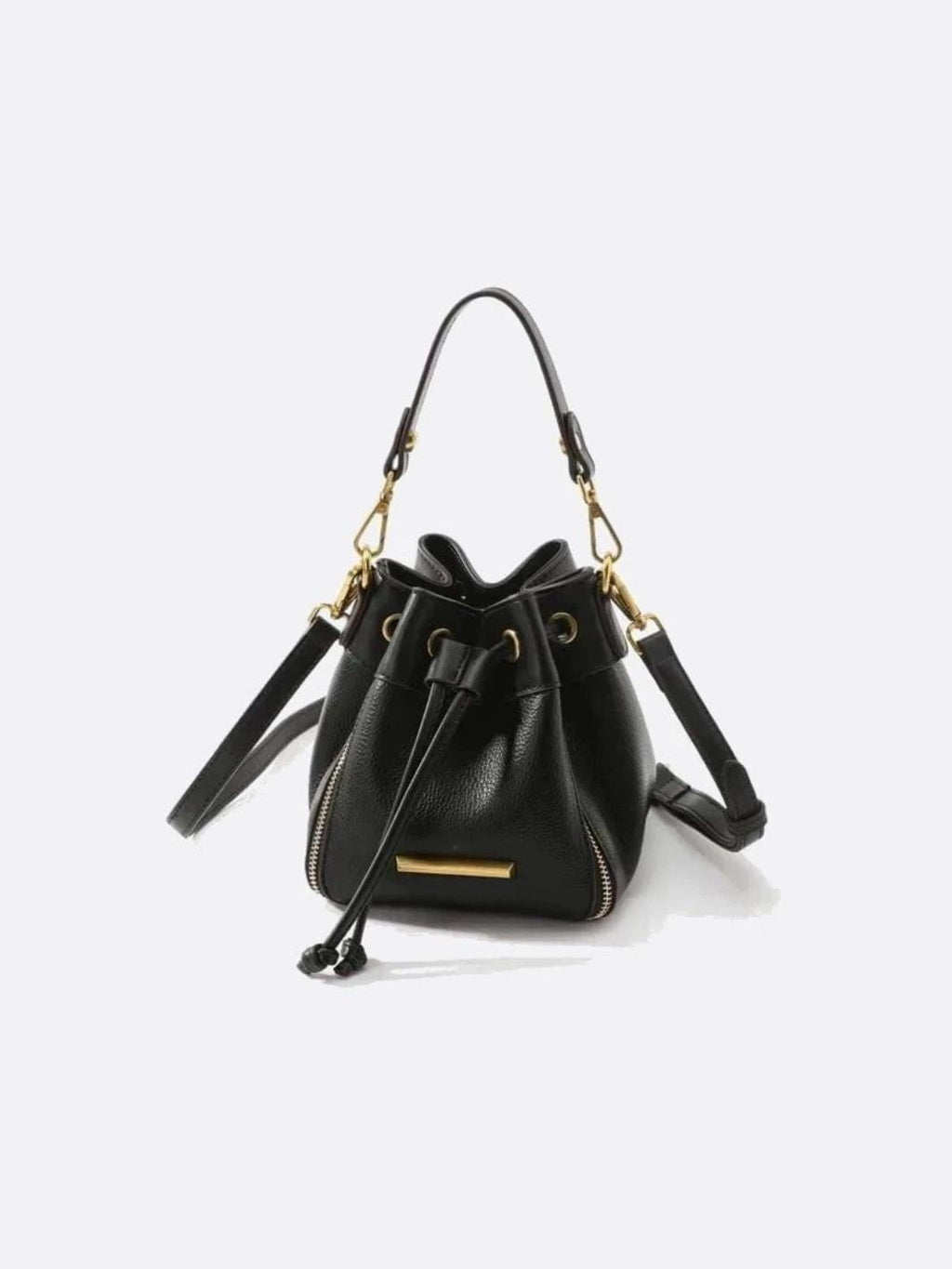 Small Leather Bucket Bag - Oreela
