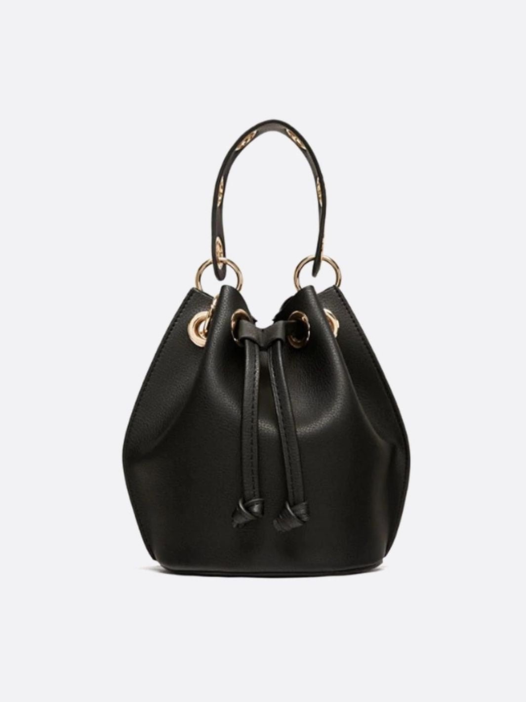Small Vegan Leather Bucket Bag - Oreela