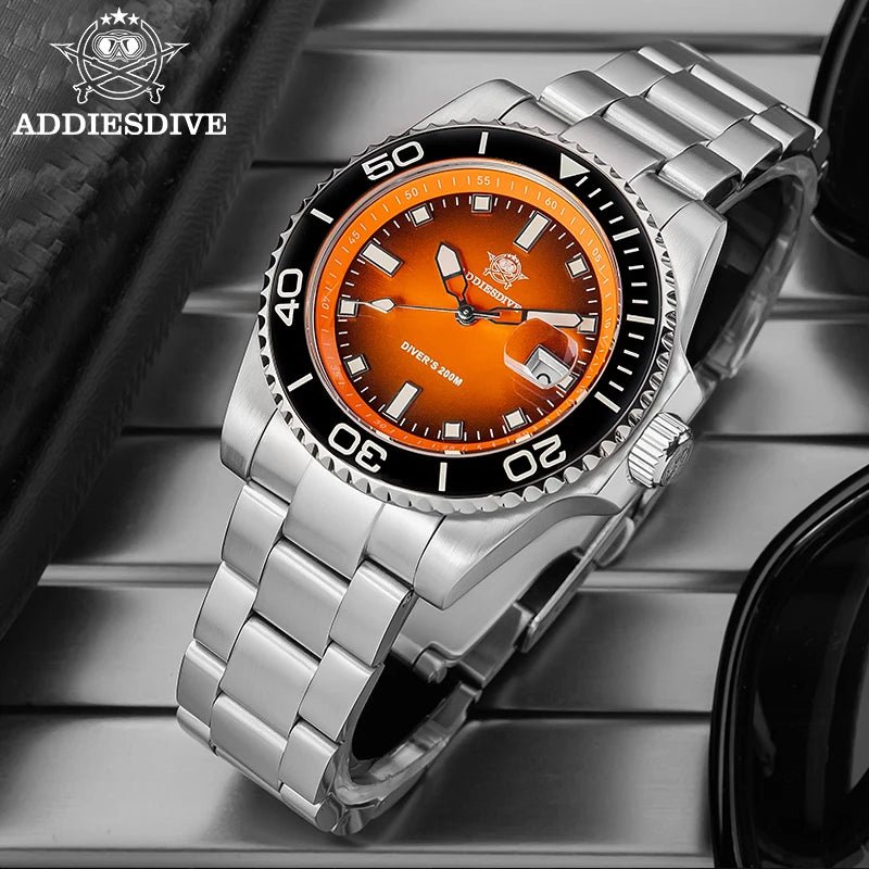 Sports Diver Watch Ceramic Bezel Colorful Dial 200m Waterproof - Oreela