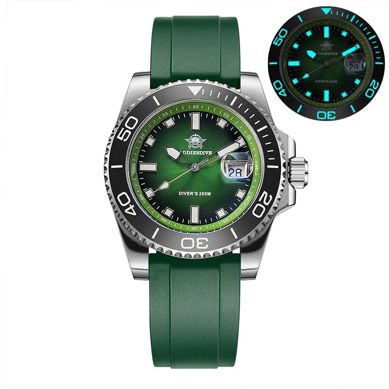 Sports Diver Watch Ceramic Bezel Colorful Dial 200m Waterproof - Oreela