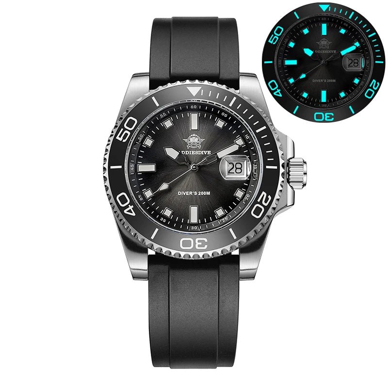 Sports Diver Watch Ceramic Bezel Colorful Dial 200m Waterproof - Oreela