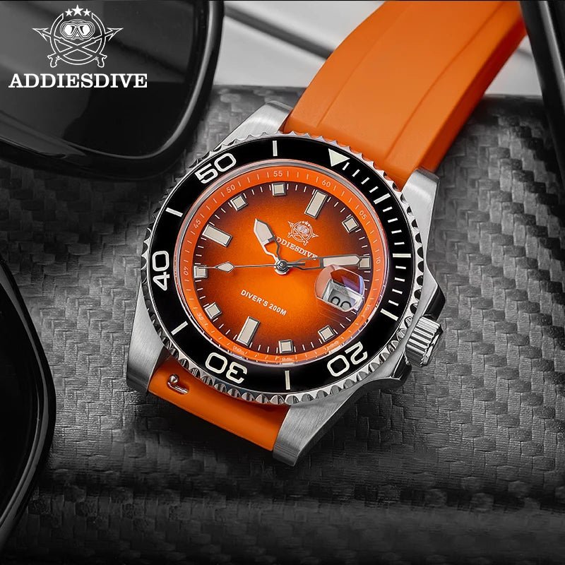 Sports Diver Watch Ceramic Bezel Colorful Dial 200m Waterproof - Oreela