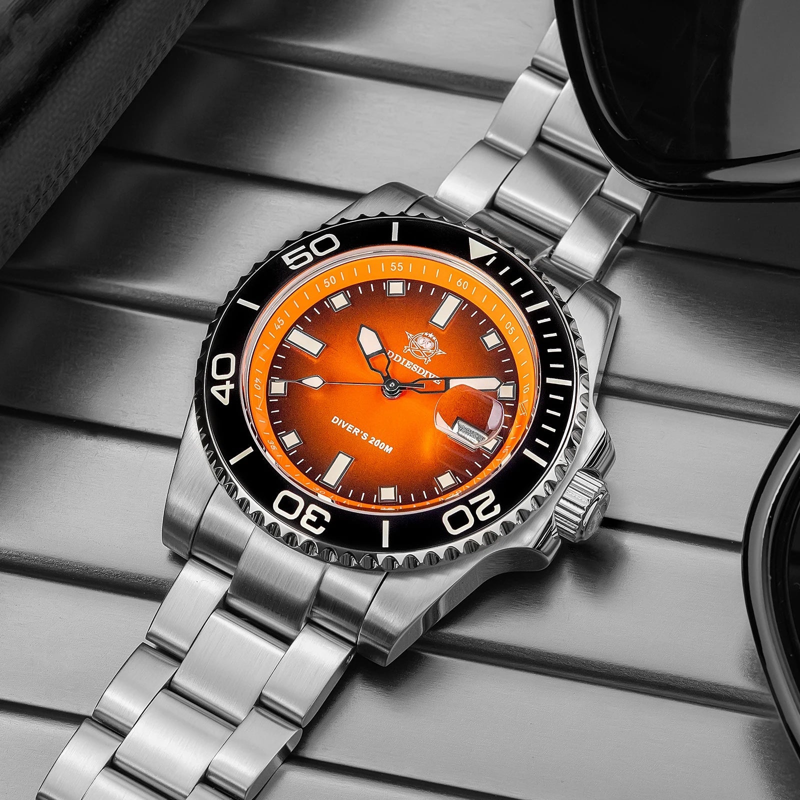Sports Diver Watch Ceramic Bezel Colorful Dial 200m Waterproof - Oreela