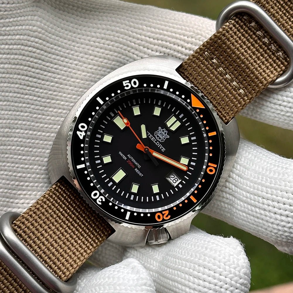 STEELDIVE Classic Ceramic Bezel 200M Water Resistant Sapphire Glass - Oreela