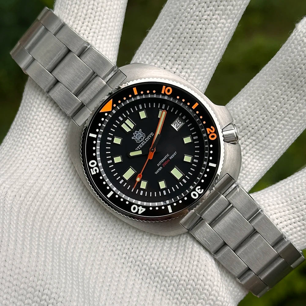 STEELDIVE Classic Ceramic Bezel 200M Water Resistant Sapphire Glass - Oreela
