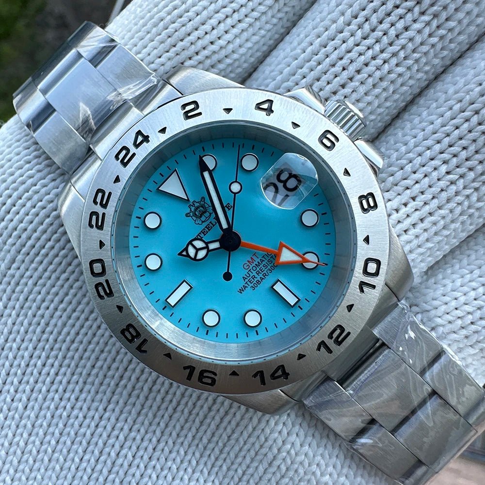 STEELDIVE Official GMT SD1992 Fashion Watch Steel Bezel Super Luminous Dive 300M Waterproof - Oreela