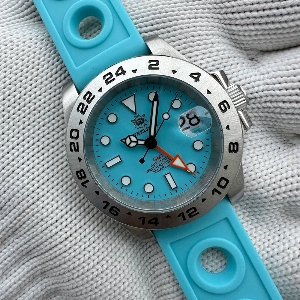 STEELDIVE Official GMT SD1992 Fashion Watch Steel Bezel Super Luminous Dive 300M Waterproof - Oreela
