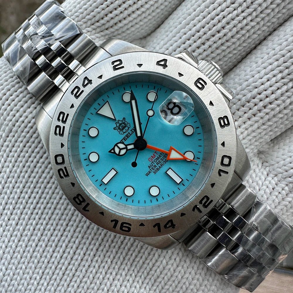 STEELDIVE Official GMT SD1992 Fashion Watch Steel Bezel Super Luminous Dive 300M Waterproof - Oreela