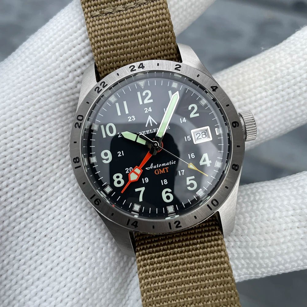 STEELFLIER Official SF792 GMT Mechanical Dive Watch Super Luminous - Oreela