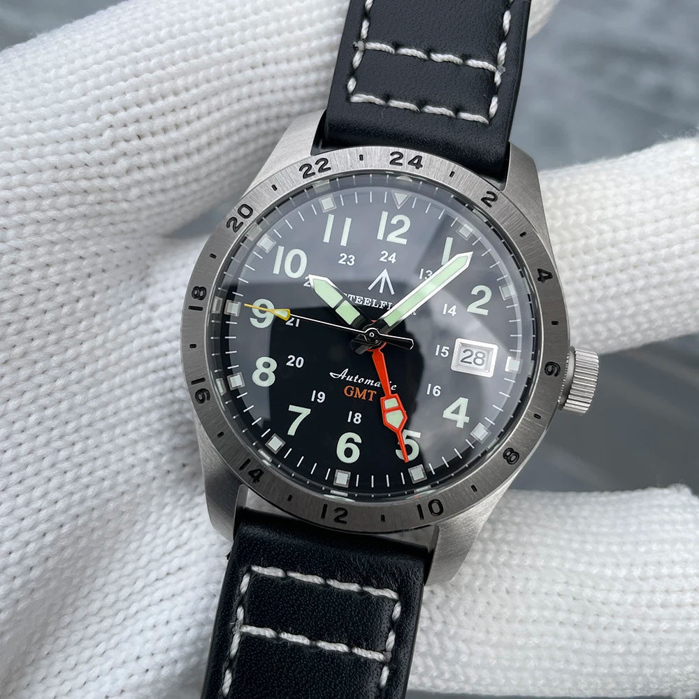 STEELFLIER Official SF792 GMT Mechanical Dive Watch Super Luminous - Oreela