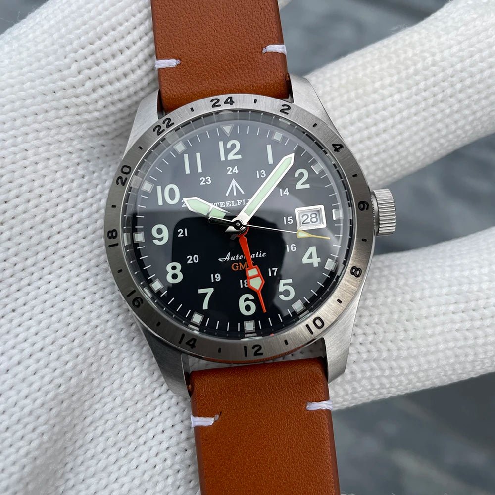 STEELFLIER Official SF792 GMT Mechanical Dive Watch Super Luminous - Oreela