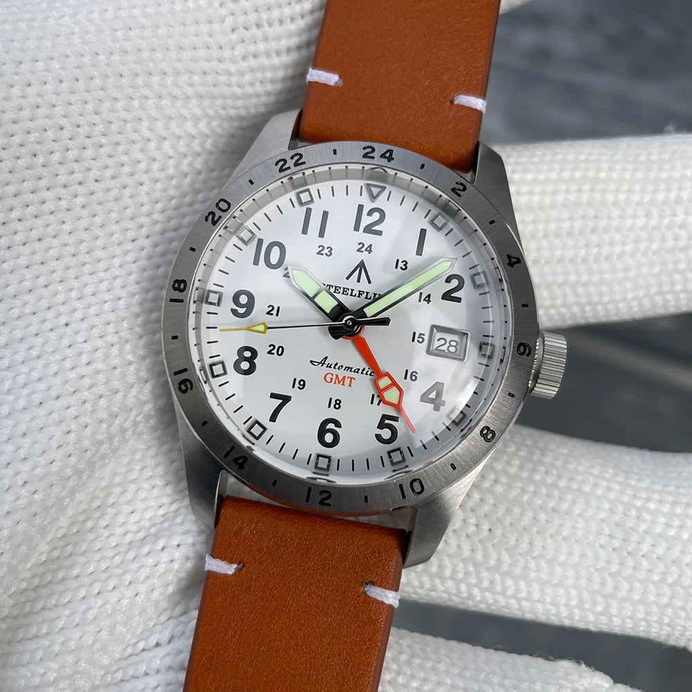 STEELFLIER Official SF792 GMT Mechanical Dive Watch Super Luminous - Oreela