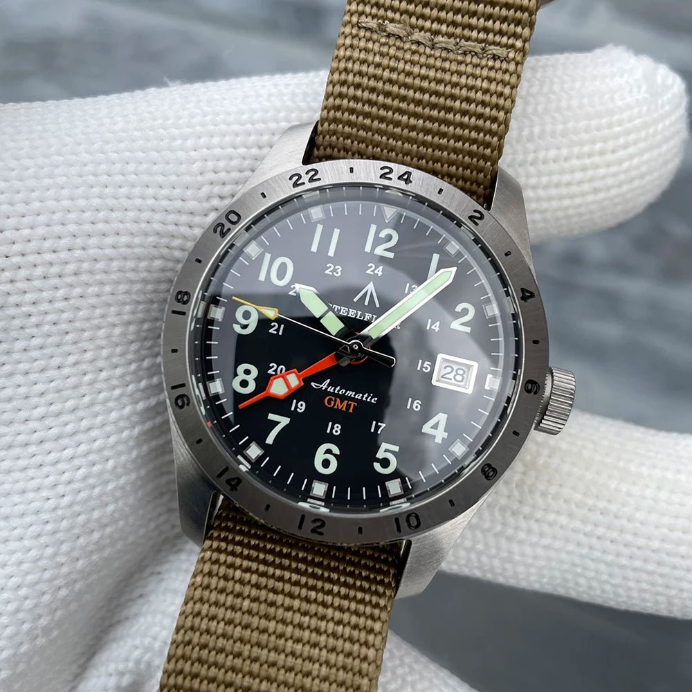 STEELFLIER Official SF792 GMT Mechanical Dive Watch Super Luminous - Oreela