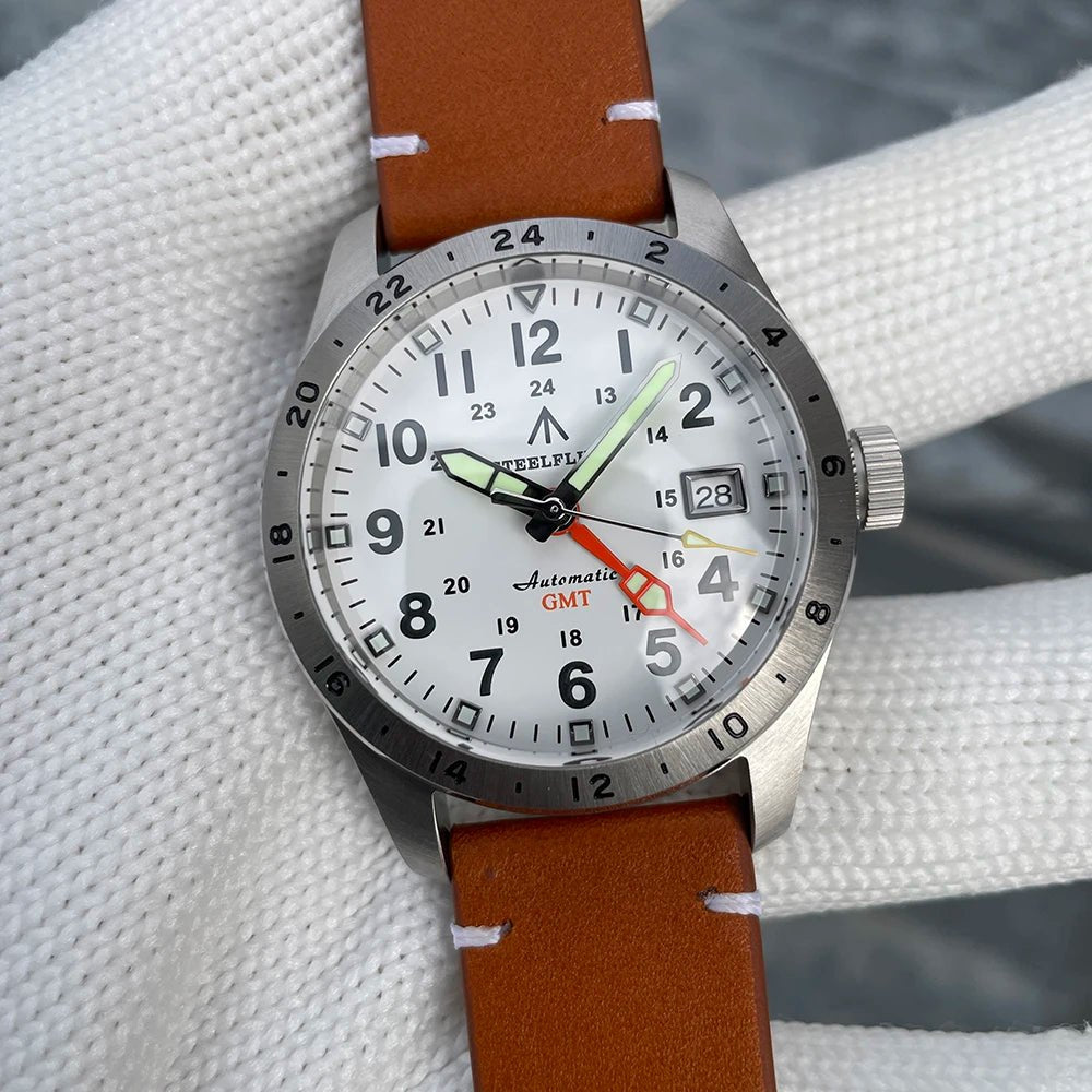 STEELFLIER Official SF792 GMT Mechanical Dive Watch Super Luminous - Oreela