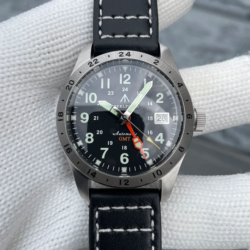 STEELFLIER Official SF792 GMT Mechanical Dive Watch Super Luminous - Oreela