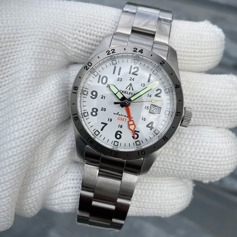 STEELFLIER Official SF792 GMT Mechanical Dive Watch Super Luminous - Oreela
