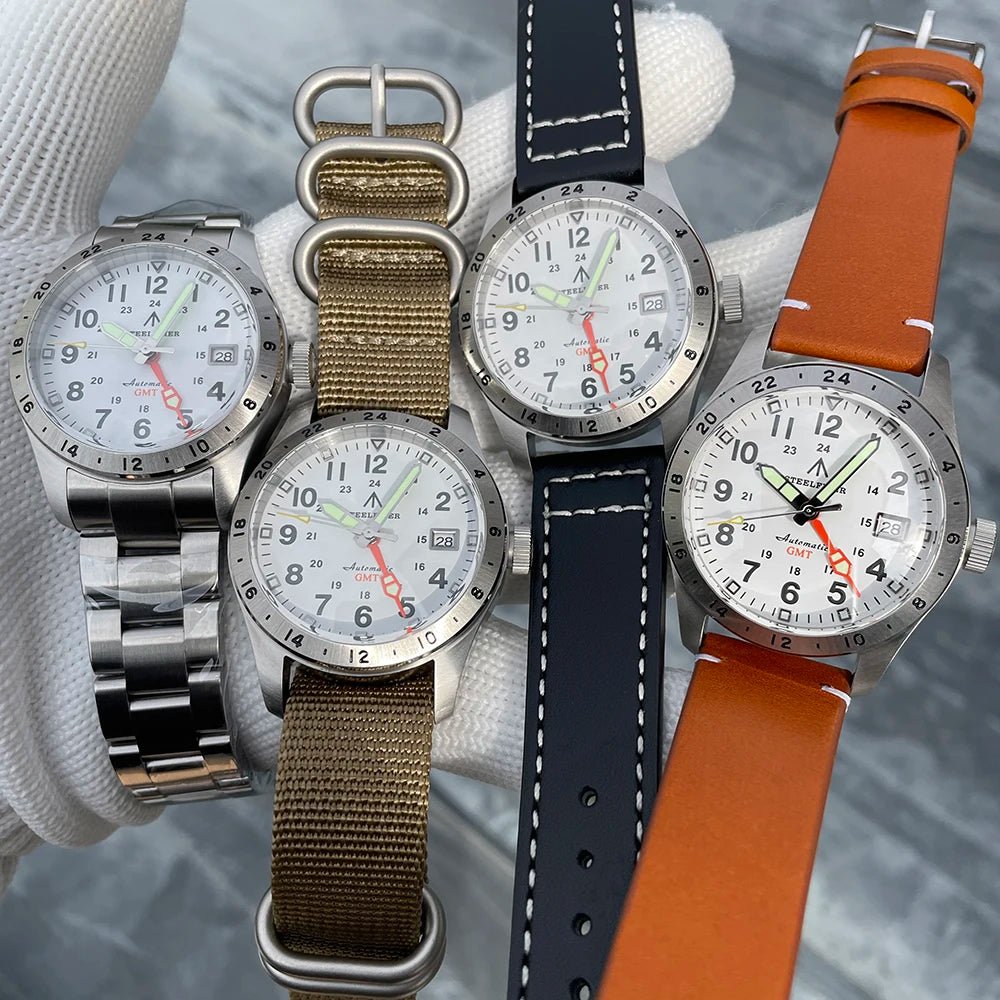 STEELFLIER Official SF792 GMT Mechanical Dive Watch Super Luminous - Oreela