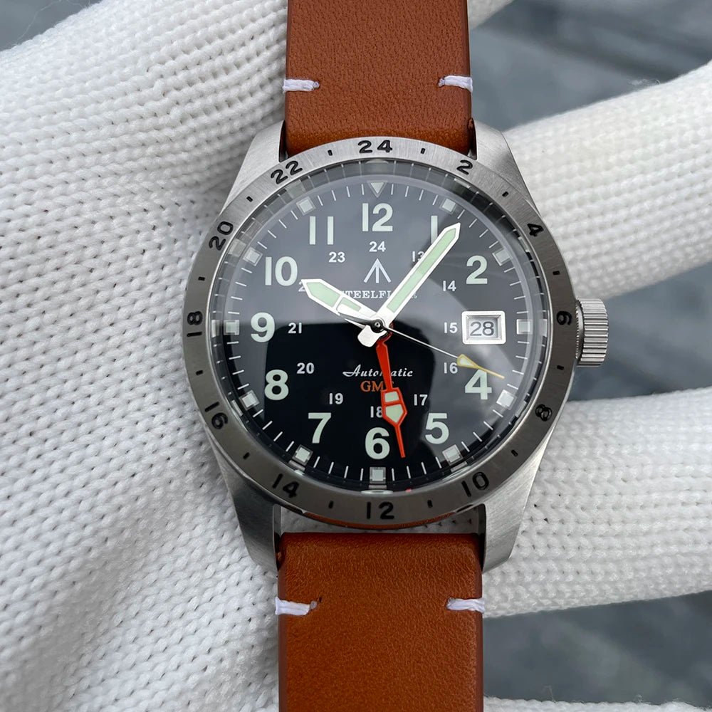 STEELFLIER Official SF792 GMT Mechanical Dive Watch Super Luminous - Oreela