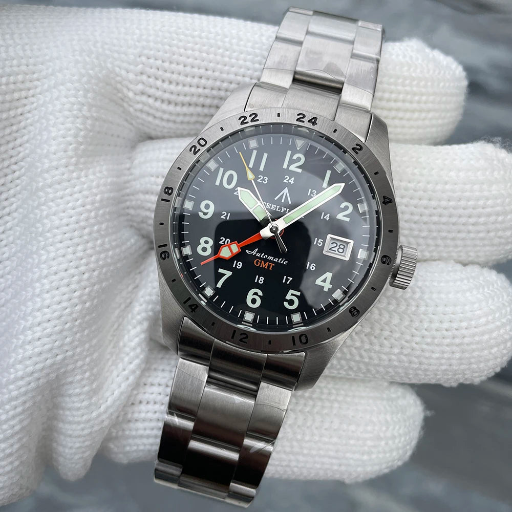 STEELFLIER Official SF792 GMT Mechanical Dive Watch Super Luminous - Oreela