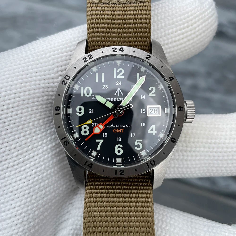 STEELFLIER Official SF792 GMT Mechanical Dive Watch Super Luminous - Oreela